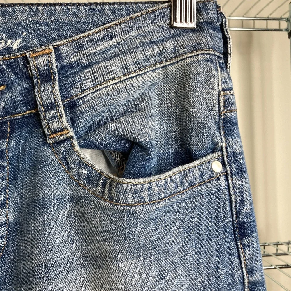 Mavi Women's Abbie Flared Bootcut Denim Jeans Sz 27/32‎ Flap Back Pocket Western
